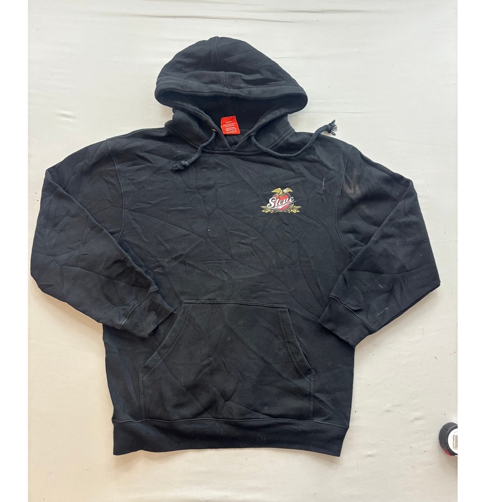 Full Send SteveWillDoIt Hoodie Black Mens Medium Healthiest Man Alive Graphic